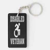 Mit Behinderung Veteran Schlüsselanhänger (Rückseite)