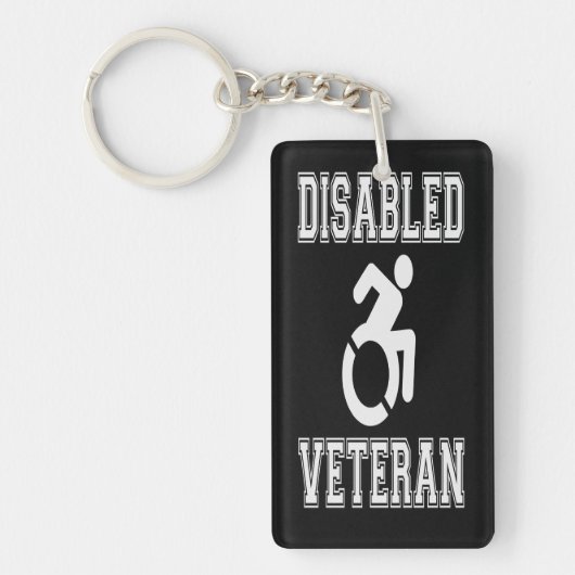 Mit Behinderung Veteran Schlüsselanhänger (Vorderseite)