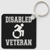 Mit Behinderung Veteran Schlüsselanhänger (Rückseite)