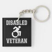 Mit Behinderung Veteran Schlüsselanhänger (Rückseite)