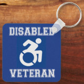 Mit Behinderung Veteran Schlüsselanhänger (Rückseite)