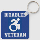 Mit Behinderung Veteran Schlüsselanhänger (Rückseite)