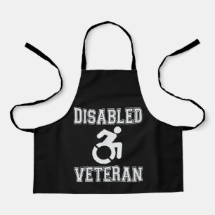 Mit Behinderung Veteran Schürze