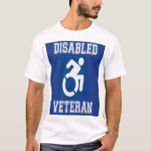 Mit Behinderung Veteran T-Shirt (Vorderseite)