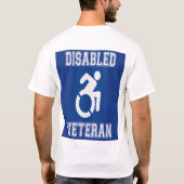 Mit Behinderung Veteran T-Shirt (Rückseite)