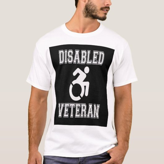 Mit Behinderung Veteran T-Shirt (Vorderseite)