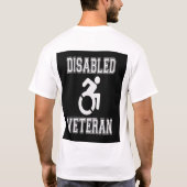 Mit Behinderung Veteran T-Shirt (Rückseite)