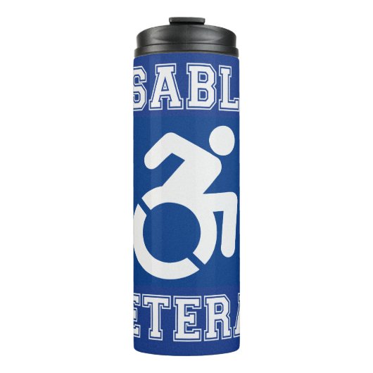 Mit Behinderung Veteran Thermosbecher (Vorderseite)