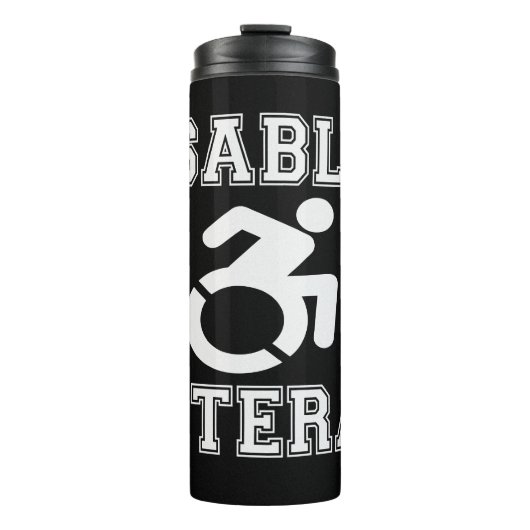 Mit Behinderung Veteran Thermosbecher (Vorderseite)