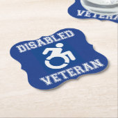 Mit Behinderung Veteran Untersetzer (angewinkelt)