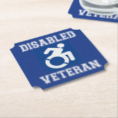 Mit Behinderung Veteran Untersetzer (angewinkelt)