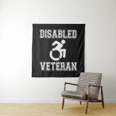 Mit Behinderung Veteran Wandteppich (Beispiel)