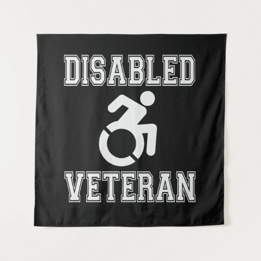 Mit Behinderung Veteran Wandteppich (Vorderseite)