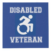 Mit Behinderung Veteran Würfel (Vorderseite)