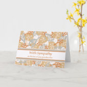 Mit Beileid auf dem Verlust Ihrer Großmutter Karte (Gelbe Blume)