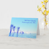 Mit Beileid bei Verlust der Mama Karte (Gelbe Blume)