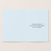 "Mit Beileid.." Beileidskarte Folienkarte (Innenseite)