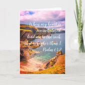 Mit Beileid, Christliche Karte mit Schriftzügen (Vorderseite)