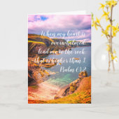 Mit Beileid, Christliche Karte mit Schriftzügen (Gelbe Blume)