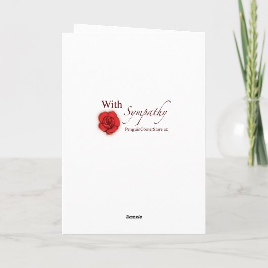 Mit Beileid: Der Verlust Ihres deutschen Schäferhu Karte (Rückseite)