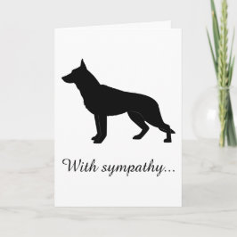 Mit Beileid: Der Verlust Ihres deutschen Schäferhu Karte