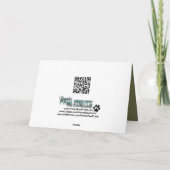 Mit Beileid - Dobermann, der einen See übersieht Karte (Rückseite)