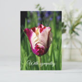 Mit Beileid-Flachkarte Dankeskarte (Stehend Vorderseite)