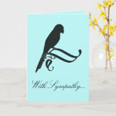 Mit Beileid für den Verlust eines Papageiens Karte (Gelbe Blume)