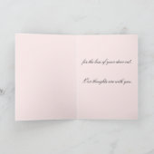 Mit Beileid für den Verlust Ihrer Katze Karte (Innenseite)