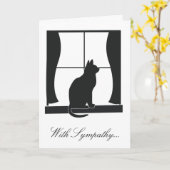 Mit Beileid für den Verlust Ihrer Katze Karte (Gelbe Blume)