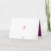 Mit Beileid für Ihren Verlust mit Tulip Karte (Rückseite)