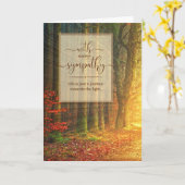 Mit Beileid göttliches Licht im Wald Karte (Gelbe Blume)