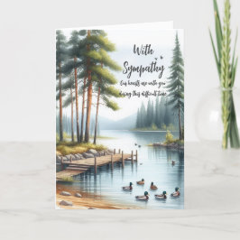 Mit Beileid Grußkarte Dankeskarte