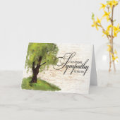 Mit Beileid Grußkarte Karte (Gelbe Blume)