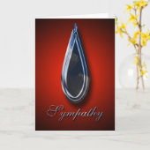 Mit Beileid in Ihrer Zeit des Verlustes Karte (Gelbe Blume)