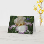 Mit Beileid Iris Karte (Gelbe Blume)