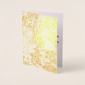 Mit Beileid japanische Kirschblüten in Gold Folienkarte (Vorderseite)