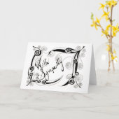 Mit Beileid Karte (Gelbe Blume)