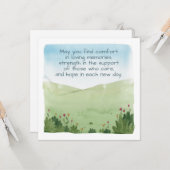 Mit Beileid Karte (Vorderseite/Rückseite Beispiel)