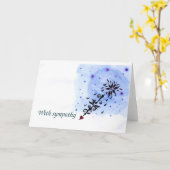 mit Beileid Karte (Gelbe Blume)