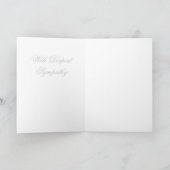 mit Beileid Karte (Innenseite)