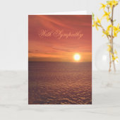 mit Beileid Karte (Gelbe Blume)