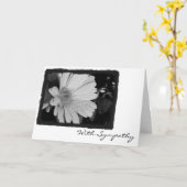 Mit Beileid Karte (Gelbe Blume)