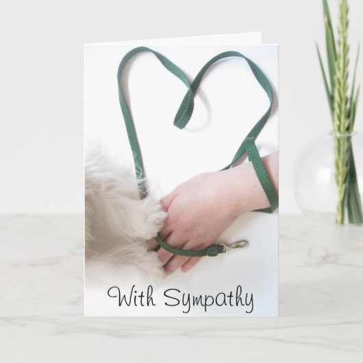 Mit Beileid Karte (Vorderseite)