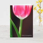 Mit Beileid Karte (Gelbe Blume)