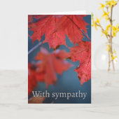 Mit Beileid Karte (Gelbe Blume)