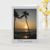 Mit Beileid Karte (Gelbe Blume)