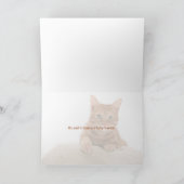 Mit Beileid - Katzenverlust Karte (Innenseite)