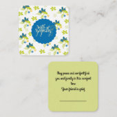 Mit Beileid: Mitteilungskarte (Vorne/Hinten)