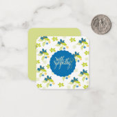 Mit Beileid: Mitteilungskarte (Vorderseite/Rückseite Beispiel)